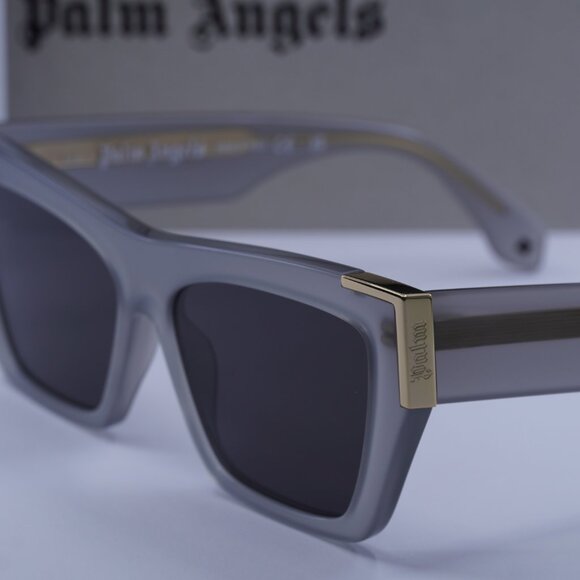 Palm Angels PERI099 HOLLYWOOD 0907 Cat Eye Sunglasses - Grey/Dark Grey - Picture 4 of 11